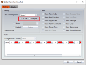 Alarm Scrolling Text-fatek hmi 